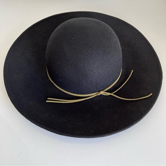 World Market 100% Wool Black Hat - Picture 2 of 8